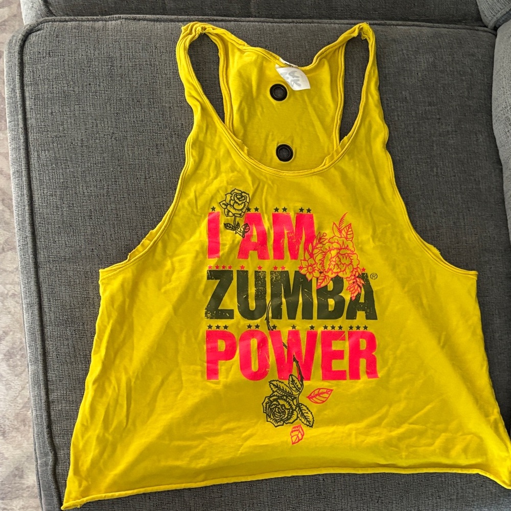 Zumba Fitness Yellow Tank Top